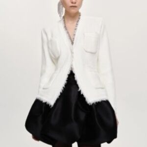 Source Unknown Cessie Cinched Waist Cardigan, Natural White